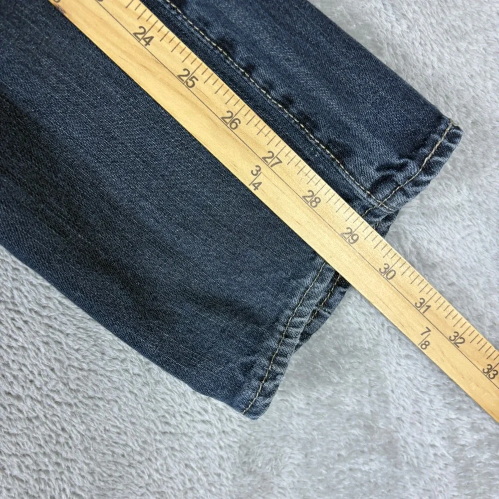 Levi's Jeans Men 34x30‎ (Fits 32x29) 501 Original Straight Blue Whiskered Faded